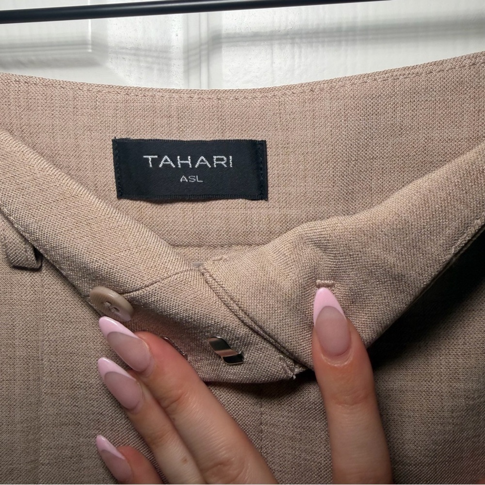Tahari ASL Classic Brown A-Line Skirt - Picture 5 of 8
